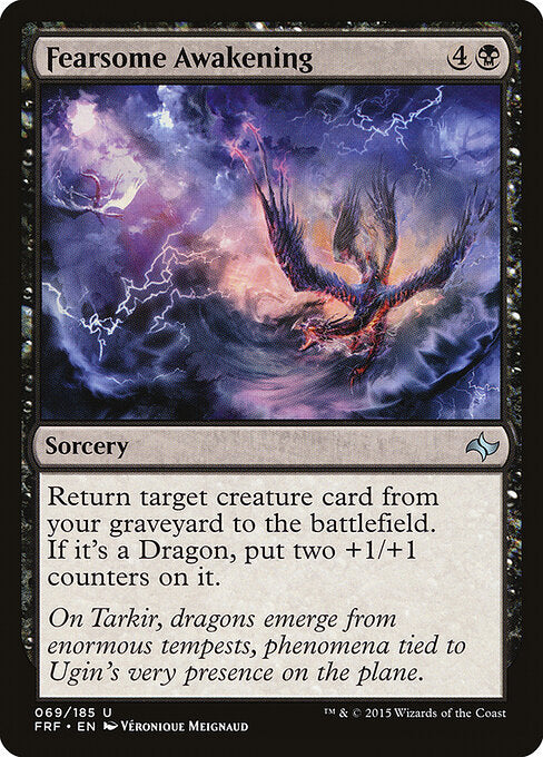 Fearsome Awakening Fate Reforged Magic: The Gathering card image