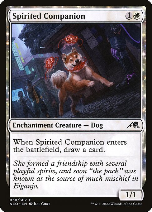 Spirited Companion - Kamigawa: Neon Dynasty #38