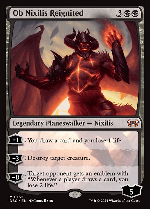 Ob Nixilis Reignited Duskmourn: House of Horror Commander Magic: The Gathering card image