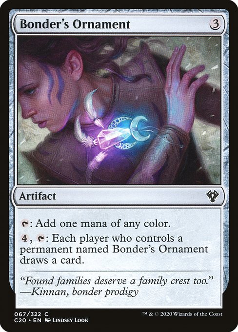 Bonder's Ornament - Commander 2020 #67 Magic: The Gathering card image