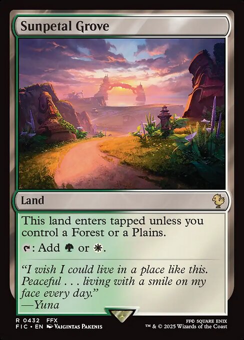 Sunpetal Grove - Final Fantasy Commander #432 Magic: The Gathering card image