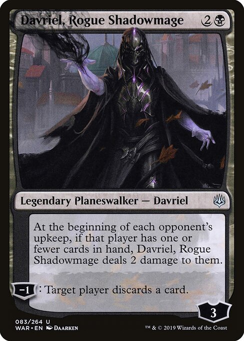 Davriel, Rogue Shadowmage War of the Spark Magic: The Gathering card image