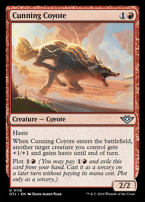 Cunning Coyote Outlaws of Thunder Junction Magic: The Gathering card image