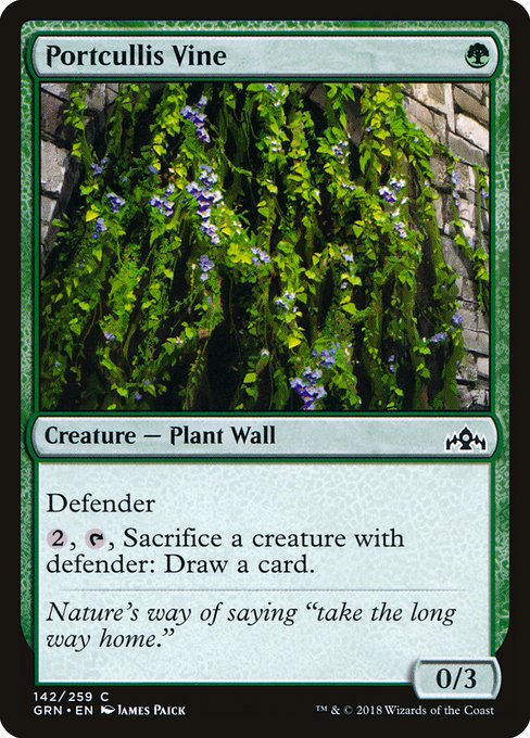 Portcullis Vine - Guilds of Ravnica #142 Magic: The Gathering card image