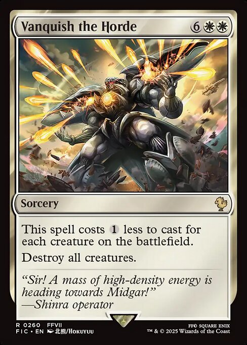 Vanquish the Horde - Final Fantasy Commander #260 Magic: The Gathering card image