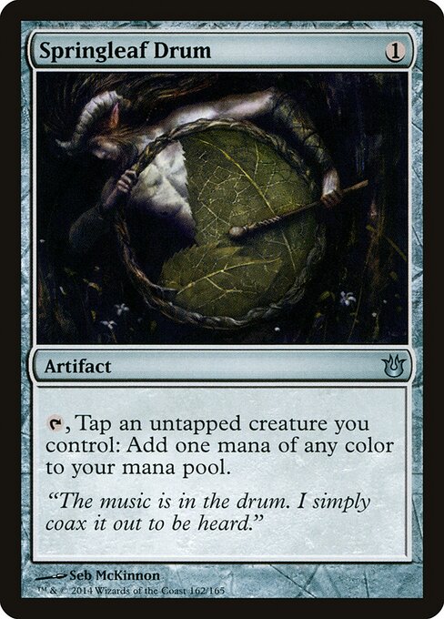 Springleaf Drum Born of the Gods Magic: The Gathering card image