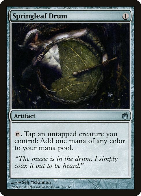 Springleaf Drum - Born of the Gods #162 Magic: The Gathering card image