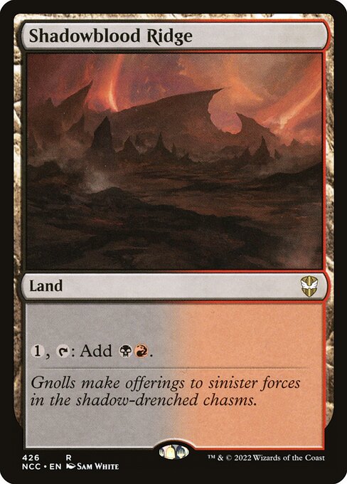 Shadowblood Ridge - New Capenna Commander #426