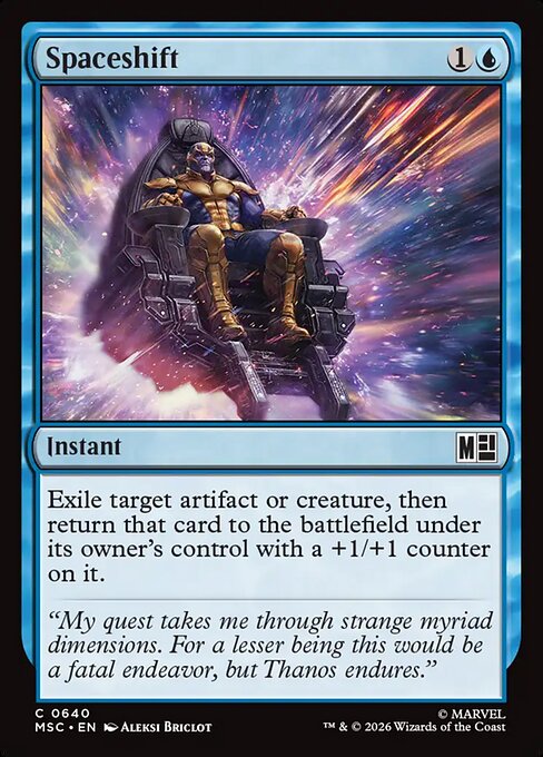 Spaceshift Marvel Super Heroes Commander Magic: The Gathering card image