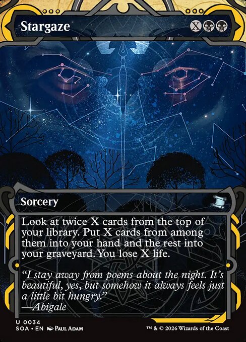 Stargaze - Secrets of Strixhaven Mystical Archive #34 Magic: The Gathering card image