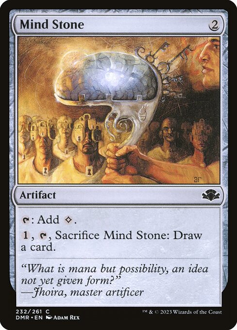 Mind Stone Dominaria Remastered Magic: The Gathering card image