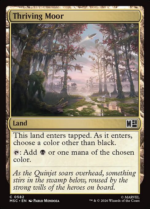 Thriving Moor Marvel Super Heroes Commander Magic: The Gathering card image