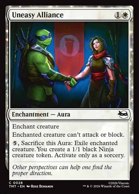 Uneasy Alliance Teenage Mutant Ninja Turtles Magic: The Gathering card image