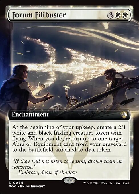 Forum Filibuster Secrets of Strixhaven Commander Magic: The Gathering card image