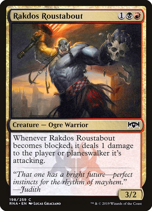 Rakdos Roustabout - Ravnica Allegiance #198 Magic: The Gathering card image