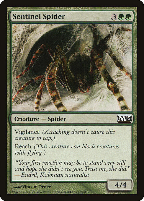 Sentinel Spider Magic 2013 Magic: The Gathering card image
