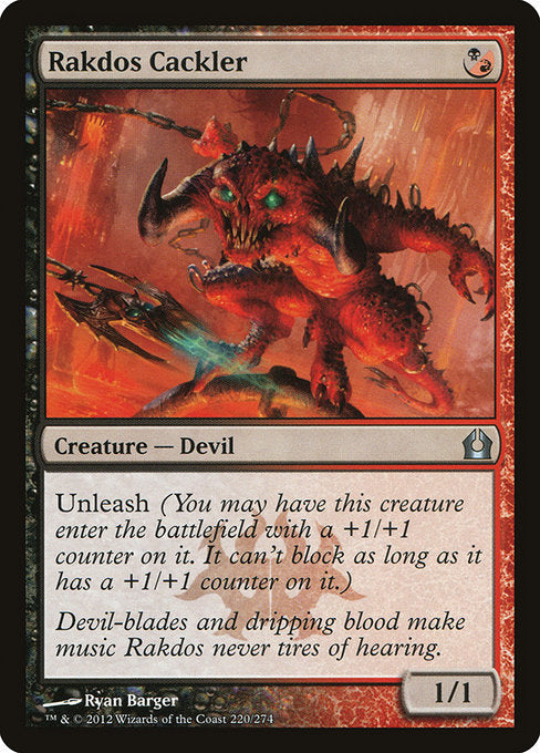 Rakdos Cackler - Return to Ravnica #220 Magic: The Gathering card image