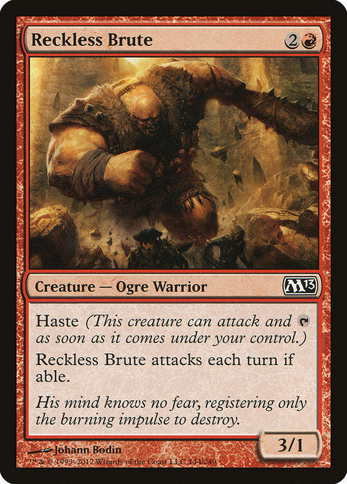 Reckless Brute - Magic 2013 #144 Magic: The Gathering card image