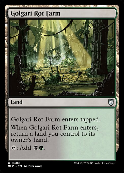 Golgari Rot Farm - Bloomburrow Commander #308