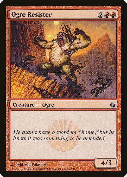 Ogre Resister - Mirrodin Besieged #72