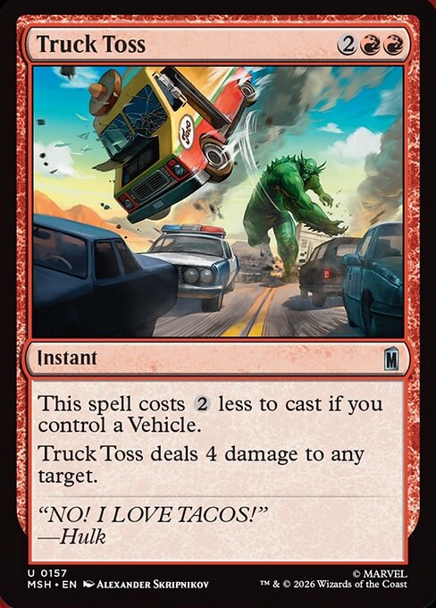 Truck Toss Marvel Super Heroes Magic: The Gathering card image