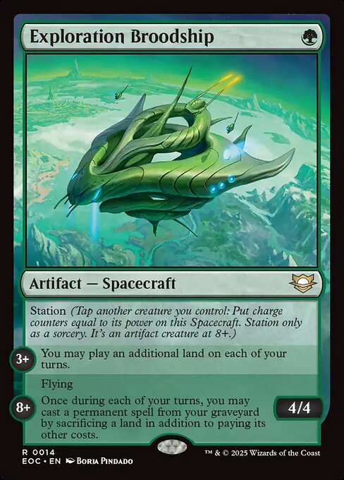 Exploration Broodship - Edge of Eternities Commander #14 Magic: The Gathering card image