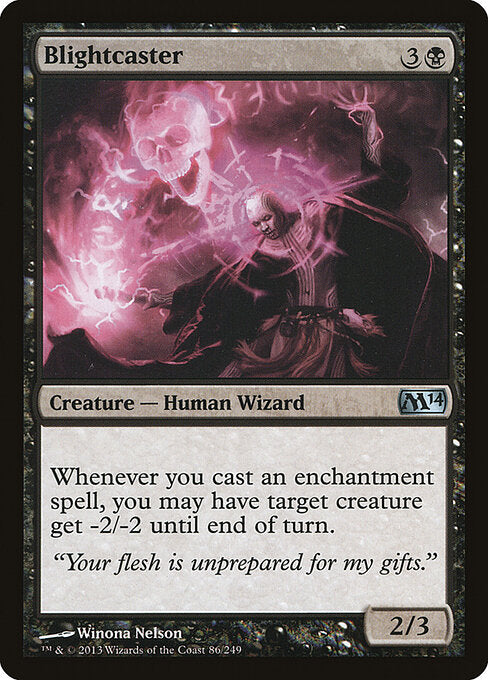 Blightcaster Magic 2014 Magic: The Gathering card image