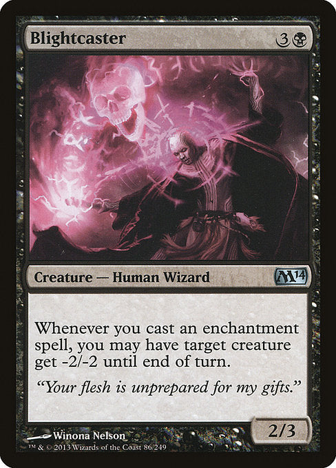 Blightcaster - Magic 2014 #86 Magic: The Gathering card image