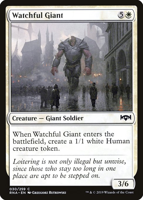 Watchful Giant - Ravnica Allegiance #30
