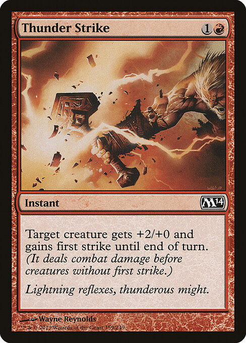 Thunder Strike Magic 2014 Magic: The Gathering card image