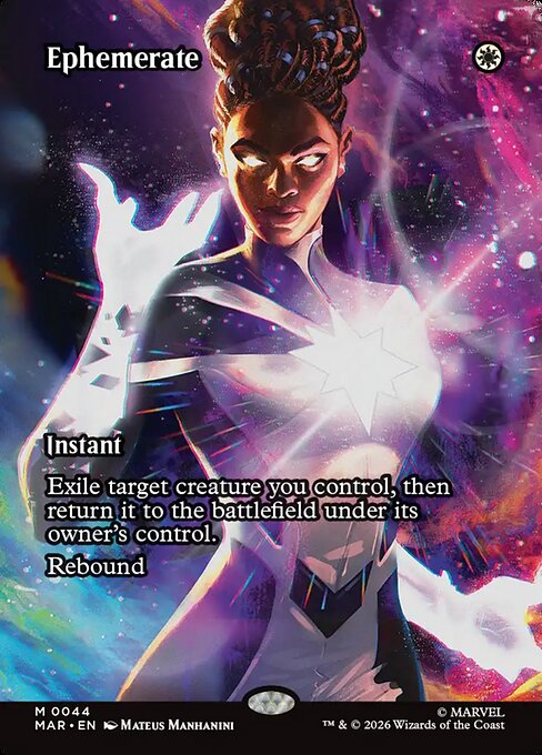 Ephemerate Marvel Universe Magic: The Gathering card image