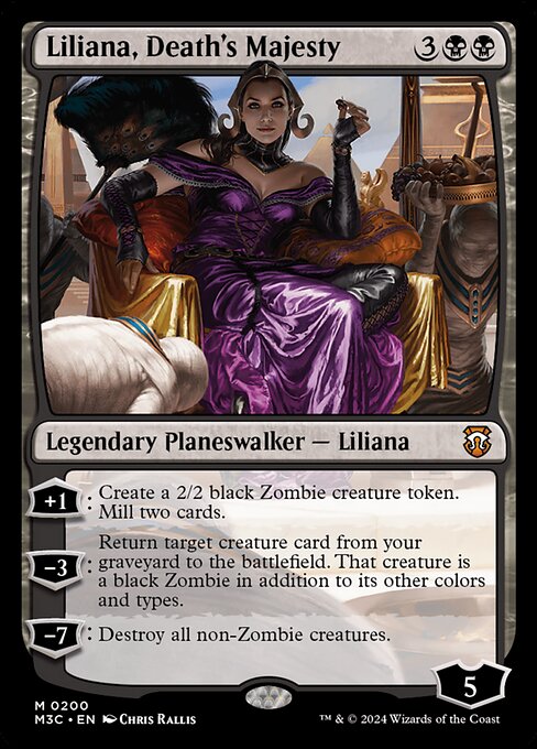 Liliana, Death's Majesty Modern Horizons 3 Commander Magic: The Gathering card image