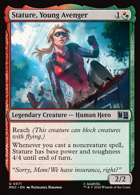 Stature, Young Avenger Marvel Super Heroes Commander Magic: The Gathering card image