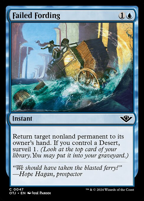 Failed Fording - Outlaws of Thunder Junction #47 Magic: The Gathering card image
