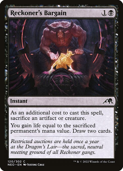 Reckoner's Bargain - Kamigawa: Neon Dynasty #120