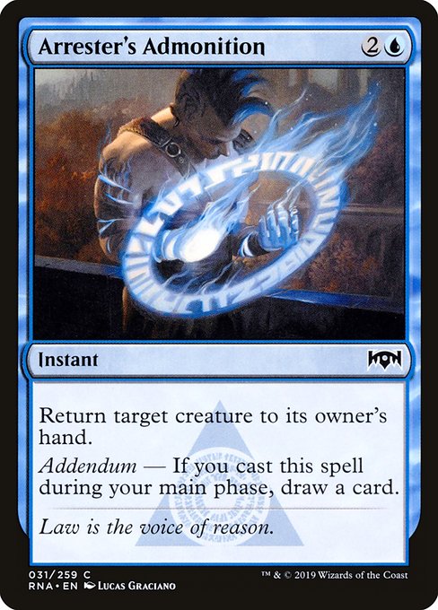 Arrester's Admonition - Ravnica Allegiance #31