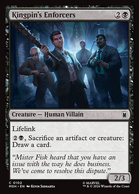 Kingpin's Enforcers Marvel Super Heroes Magic: The Gathering card image