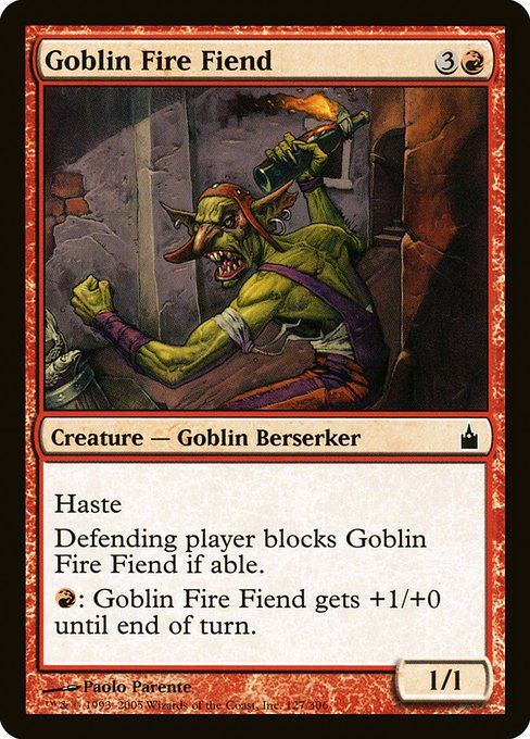 Goblin Fire Fiend - Ravnica: City of Guilds #127