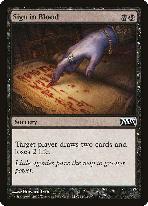 Sign in Blood - Magic 2013 #110