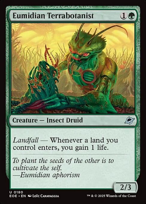 Eumidian Terrabotanist Edge of Eternities Magic: The Gathering card image