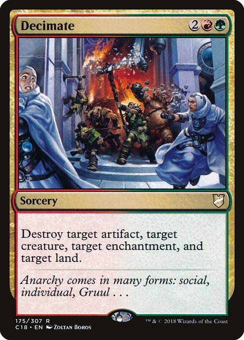 Decimate - Commander 2018 #175