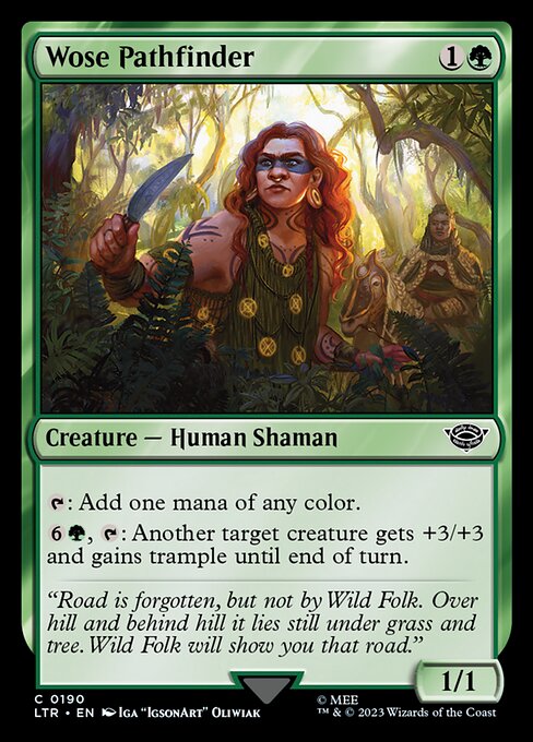Wose Pathfinder - The Lord of the Rings: Tales of Middle-earth #190 Magic: The Gathering card image