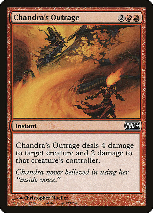 Chandra's Outrage - Magic 2014 #133