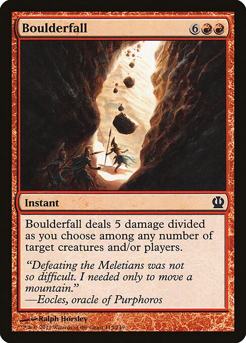 Boulderfall Theros Magic: The Gathering card image