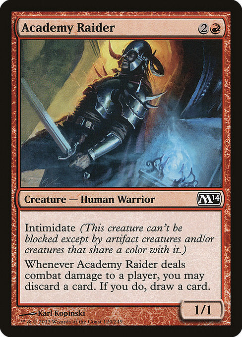 Academy Raider - Magic 2014 #124 Magic: The Gathering card image