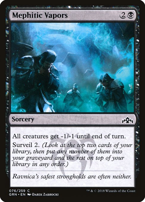 Mephitic Vapors - Guilds of Ravnica #76 Magic: The Gathering card image