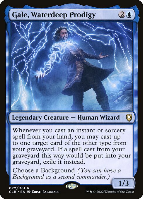 Gale, Waterdeep Prodigy - Commander Legends: Battle for Baldur's Gate #72