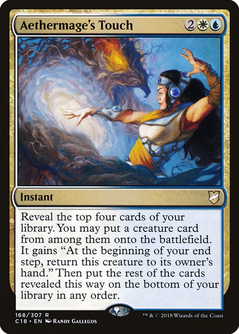 Aethermage's Touch - Commander 2018 #168 Magic: The Gathering card image