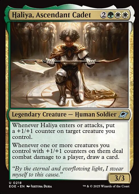 Haliya, Ascendant Cadet - Edge of Eternities #218 Magic: The Gathering card image