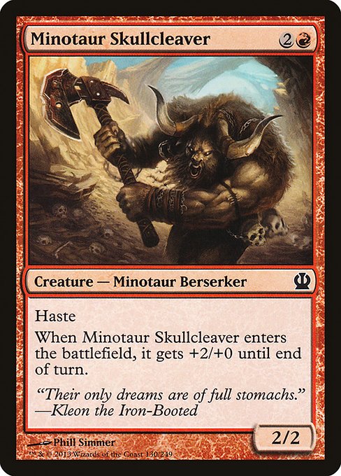 Minotaur Skullcleaver - Theros #130